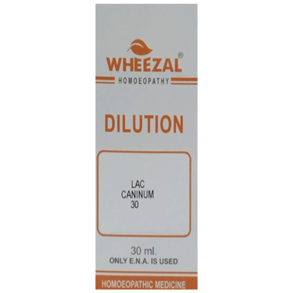 Wheezal Lac Caninum Dilution 30 Wheezal Lac Caninum Dilution 30