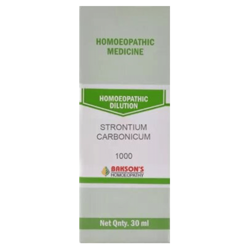 Bakson's Homeopathy Strontium Carbonicum Dilution 1M Bakson's Homeopathy Strontium Carbonicum Dilution 1M