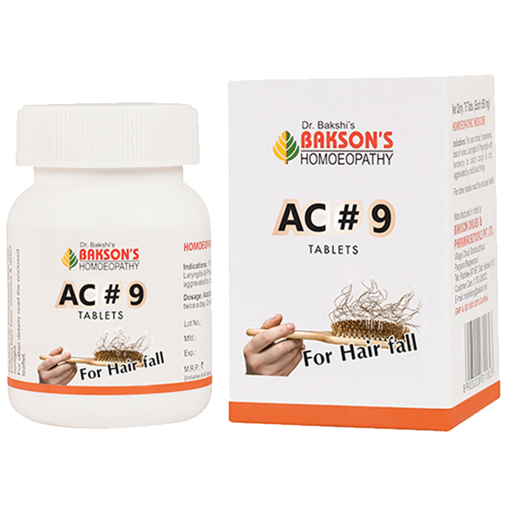 Bakson's Homeopathy AC#9 Tablet