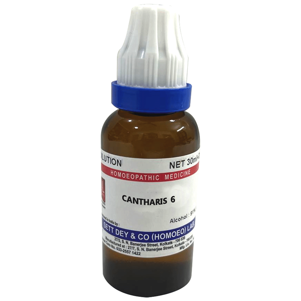 Sett Dey Cantharis Dilution 6 Sett Dey Cantharis Dilution 6