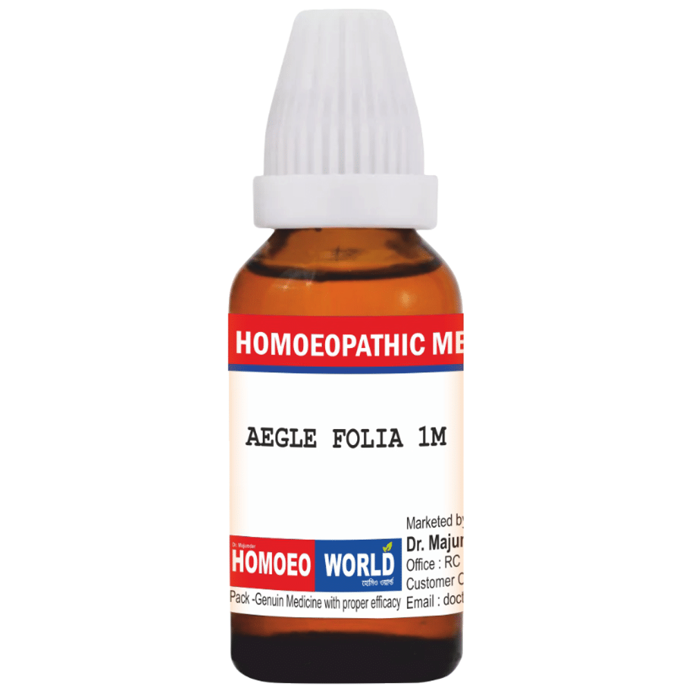 Dr. Majumder Homeo World Aegle Folia Dilution (30ml Each) 1M Dr. Majumder Homeo World Aegle Folia Dilution (30ml Each) 1M