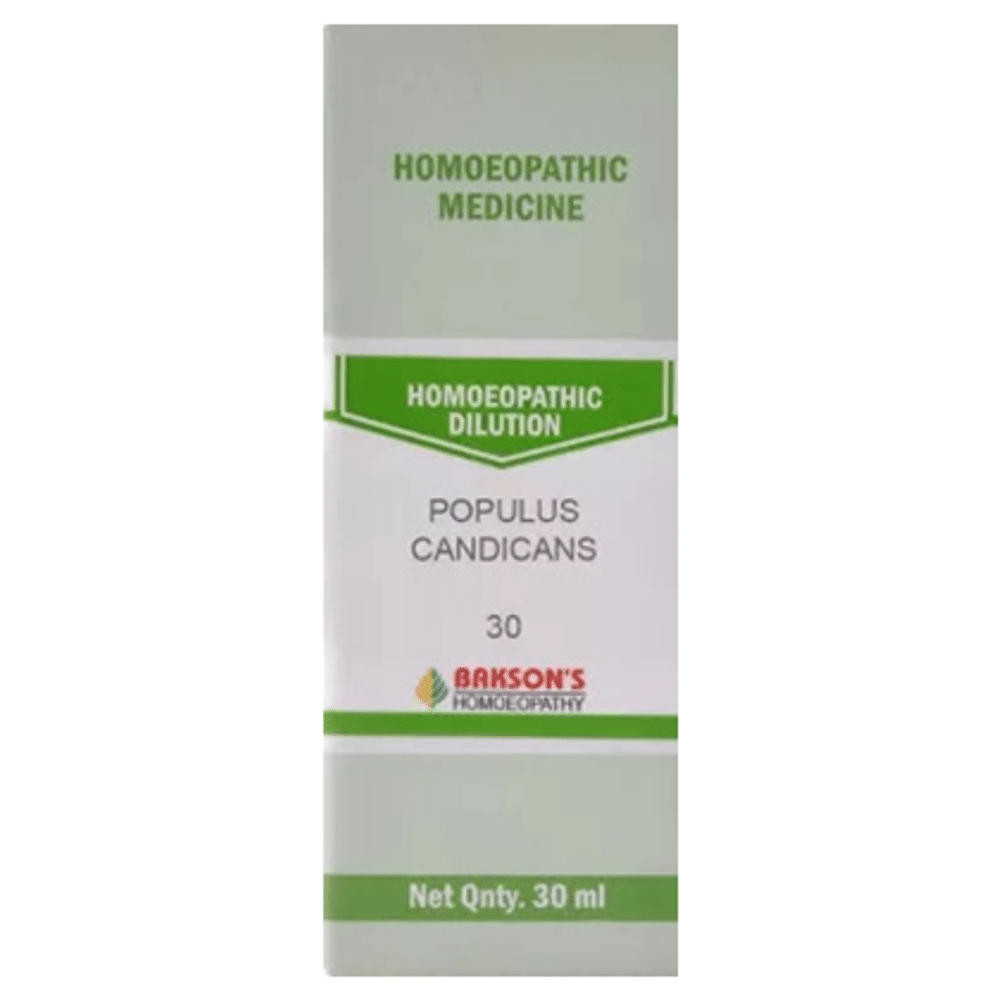 Bakson's Homeopathy Populus Candicans Dilution 30 Bakson's Homeopathy Populus Candicans Dilution 30