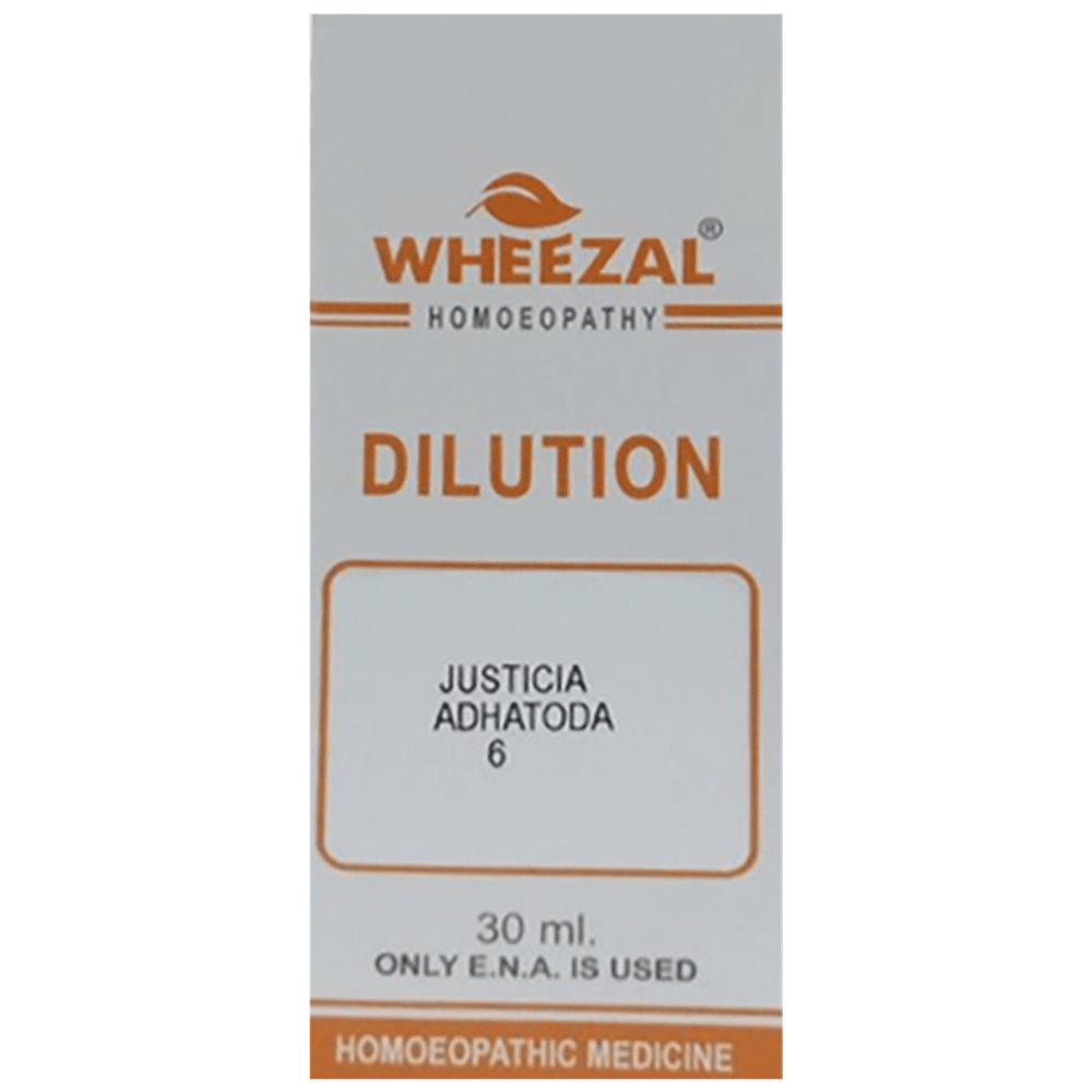 Wheezal Justicia Adhatoda Dilution 6 Wheezal Justicia Adhatoda Dilution 6