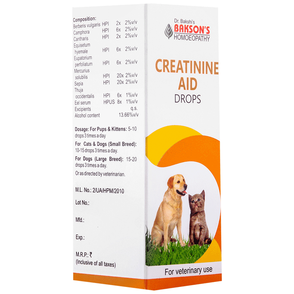 Bakson's Homeopathy Creatinine Aid Drop Bakson's Homeopathy Creatinine Aid Drop