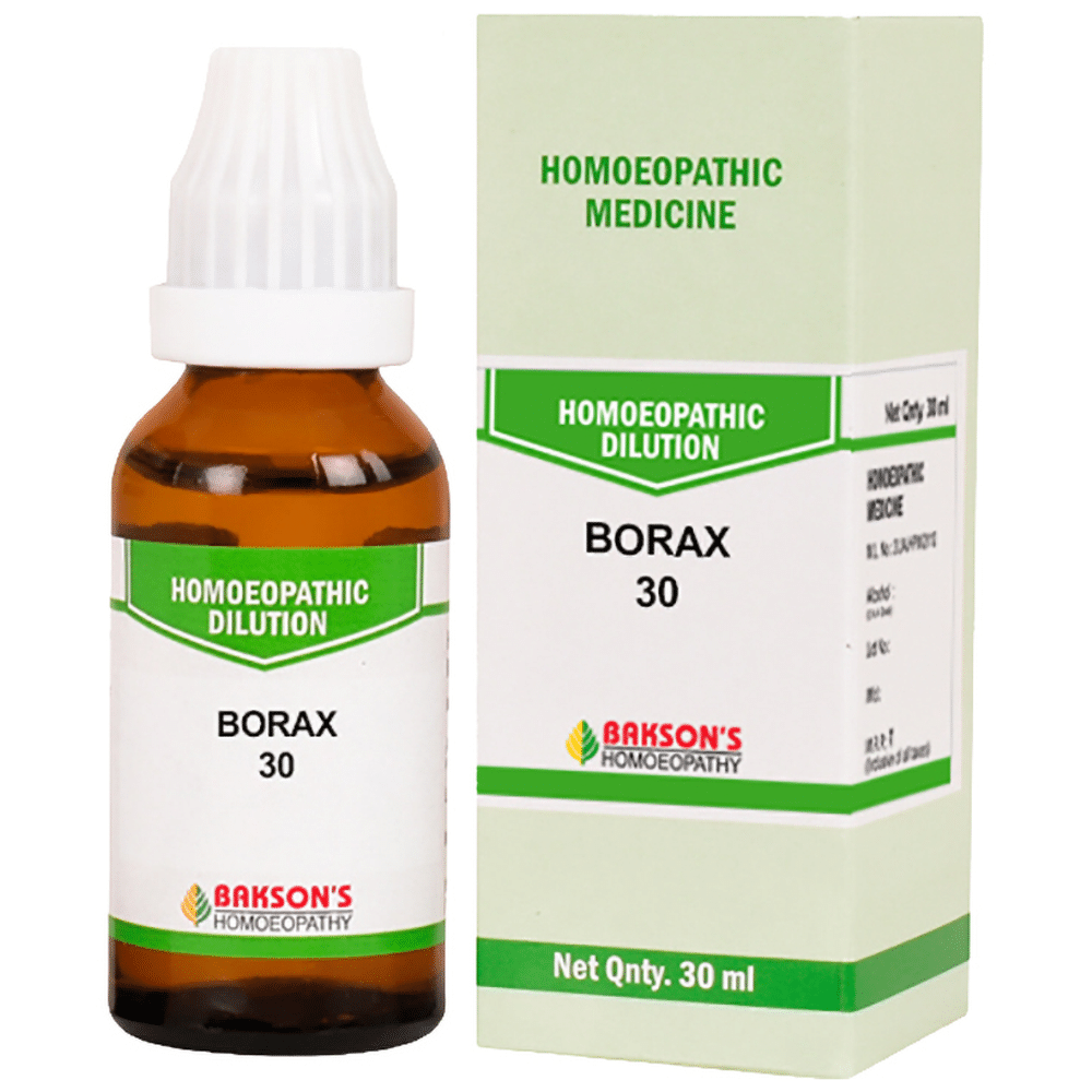 Bakson's Homeopathy Borax Dilution 30 Bakson's Homeopathy Borax Dilution 30