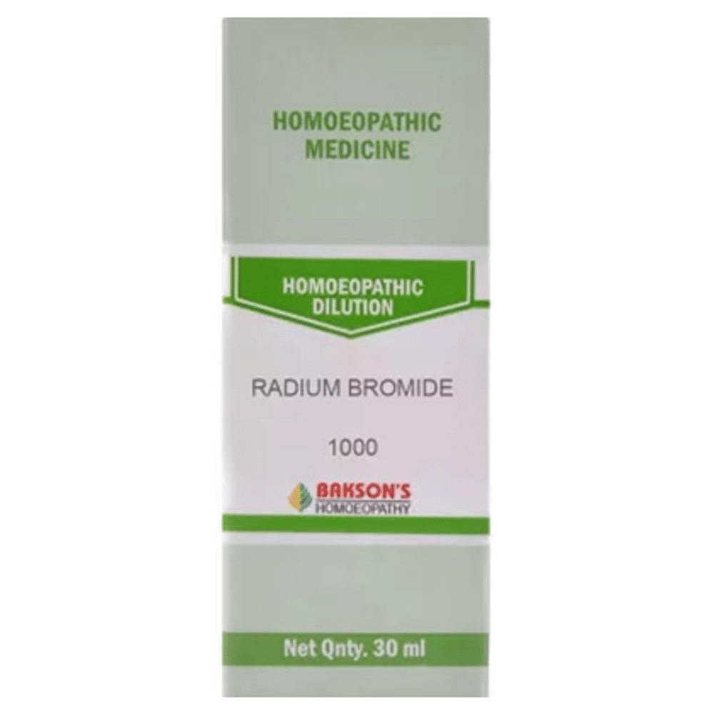 Bakson's Homeopathy Radium Bromide Dilution 1000 CH Bakson's Homeopathy Radium Bromide Dilution 1000 CH