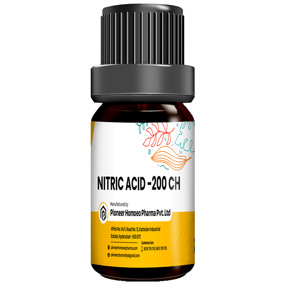 Pioneer Pharma Nitric Acid Globules Pellets Multidose Pills 200 CH Pioneer Pharma Nitric Acid Globules Pellets Multidose Pills 200 CH
