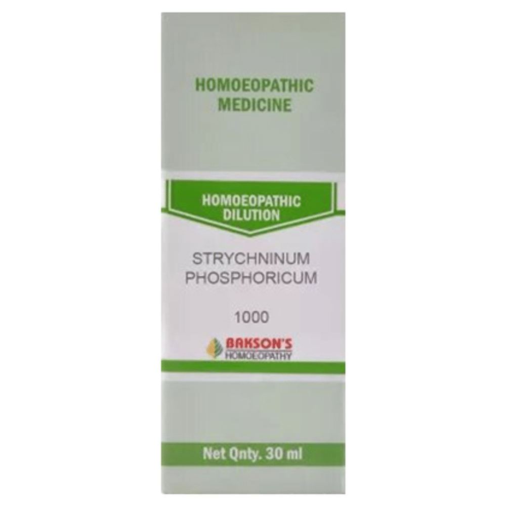 Bakson's Homeopathy Strychninum Phosphoricum Dilution 1M Bakson's Homeopathy Strychninum Phosphoricum Dilution 1M