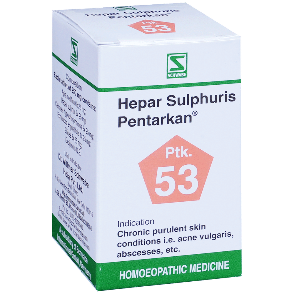 Dr Willmar Schwabe India Hepar Sulphuris Pentarkan Tablet Dr Willmar Schwabe India Hepar Sulphuris Pentarkan Tablet