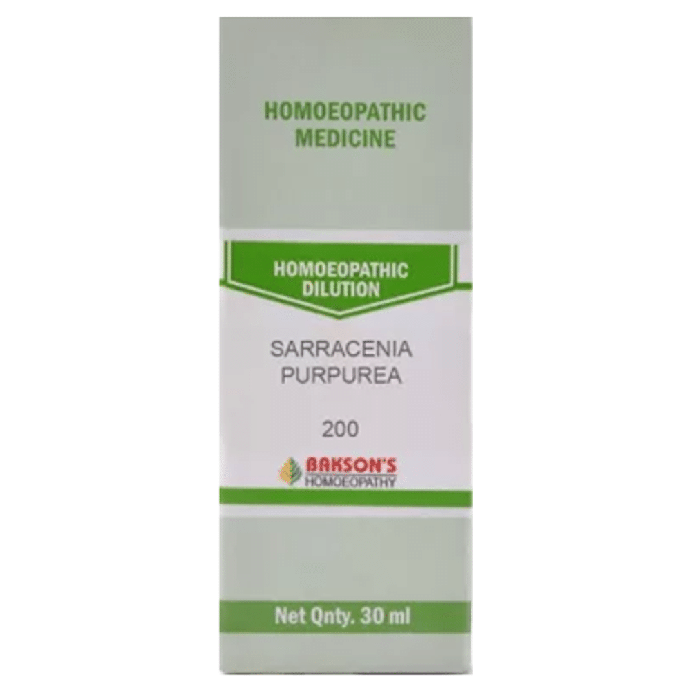 Bakson's Homeopathy Sarracenia Purpurea Dilution 200 Bakson's Homeopathy Sarracenia Purpurea Dilution 200