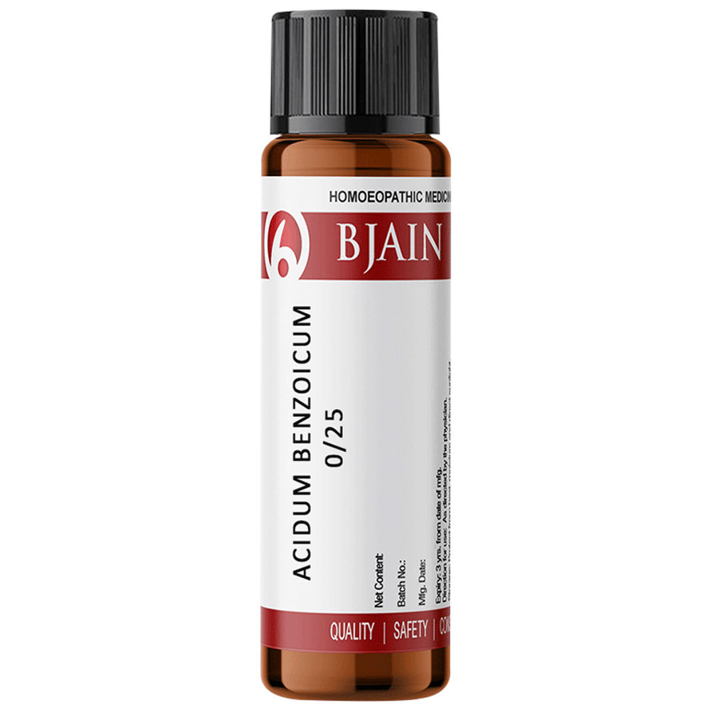 Bjain Acidum Benzoicum Globules 0/25 LM Bjain Acidum Benzoicum Globules 0/25 LM
