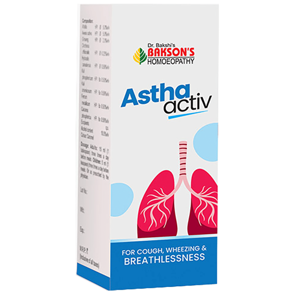 Bakson's Homeopathy Astha Active Syrup Bakson's Homeopathy Astha Active Syrup
