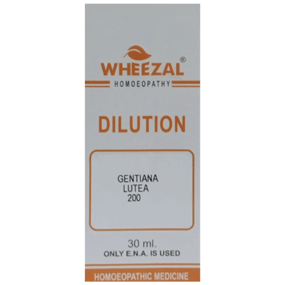Wheezal Gentiana Lutea Dilution 200 Wheezal Gentiana Lutea Dilution 200