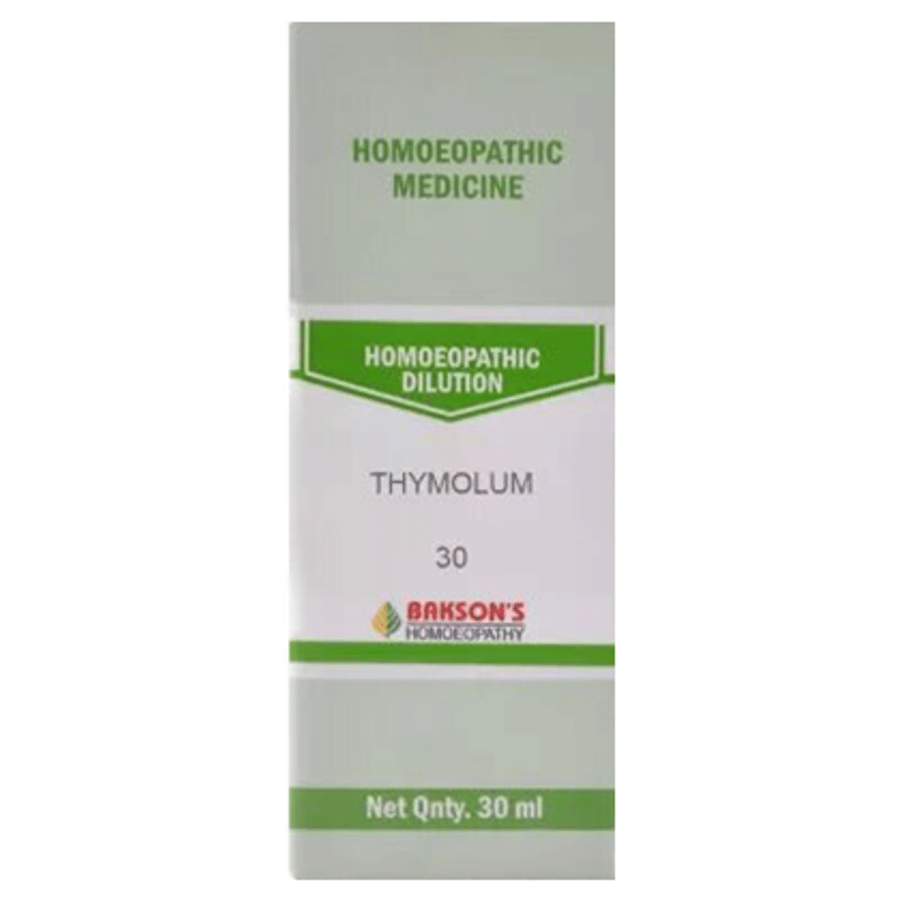 Bakson's Homeopathy Thymolum Dilution 30 Bakson's Homeopathy Thymolum Dilution 30
