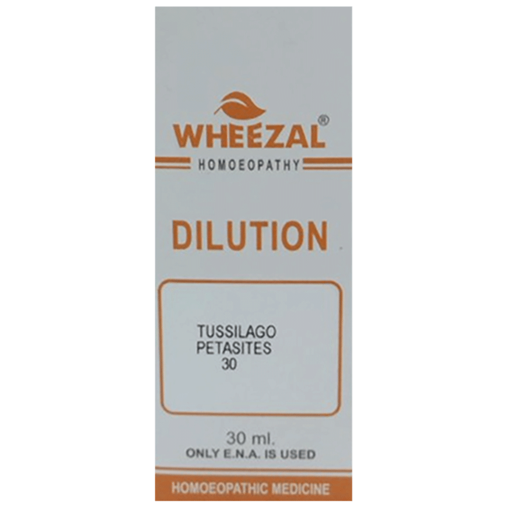 Wheezal Tussilago Petasites Dilution 30 Wheezal Tussilago Petasites Dilution 30
