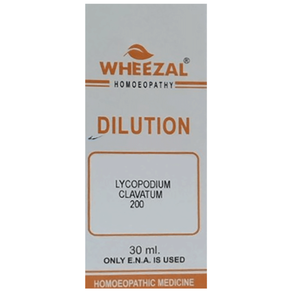 Wheezal Lycopodium C. Dilution 200 Wheezal Lycopodium C. Dilution 200