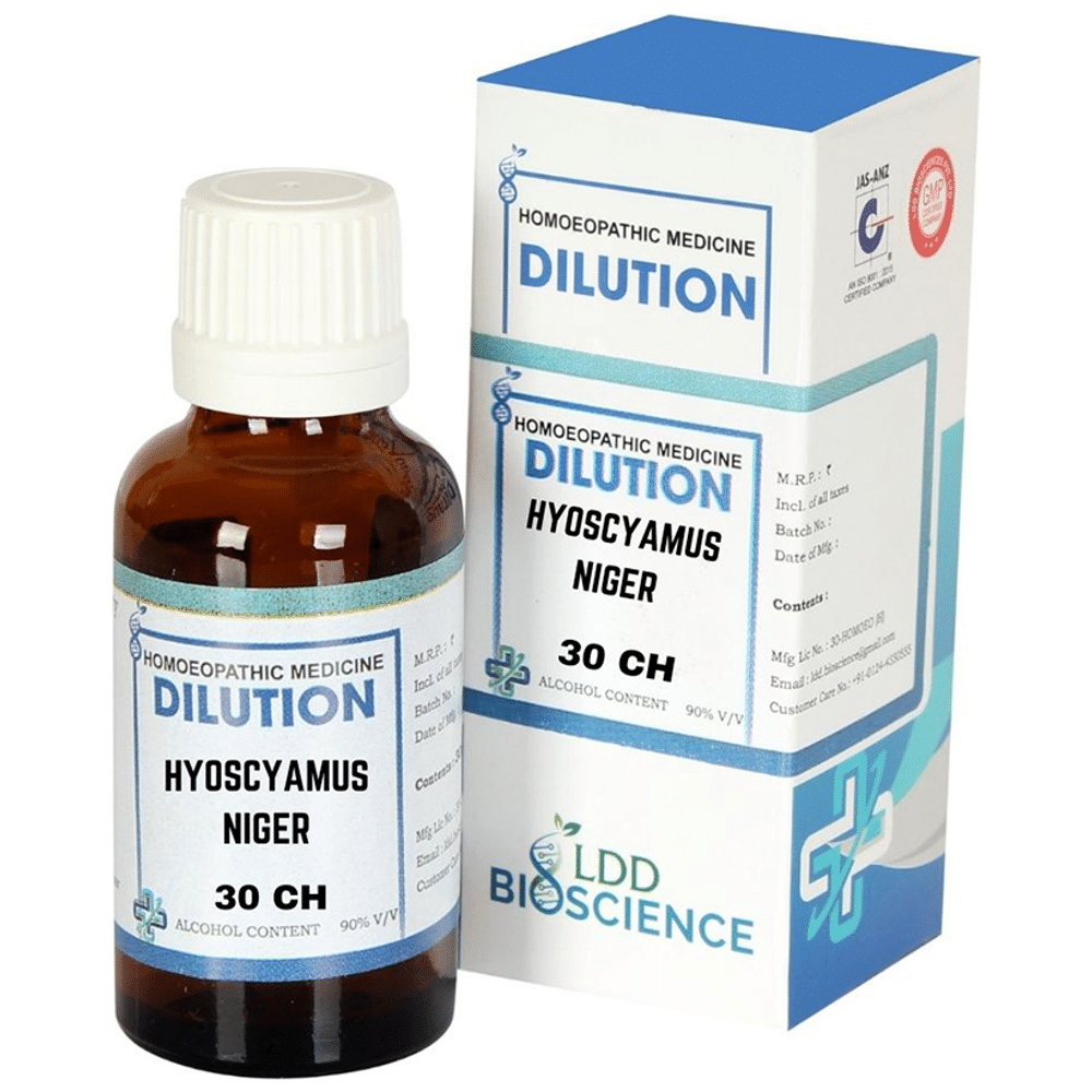 LDD Bioscience Hyoscyamus Niger Dilution 30 CH LDD Bioscience Hyoscyamus Niger Dilution 30 CH