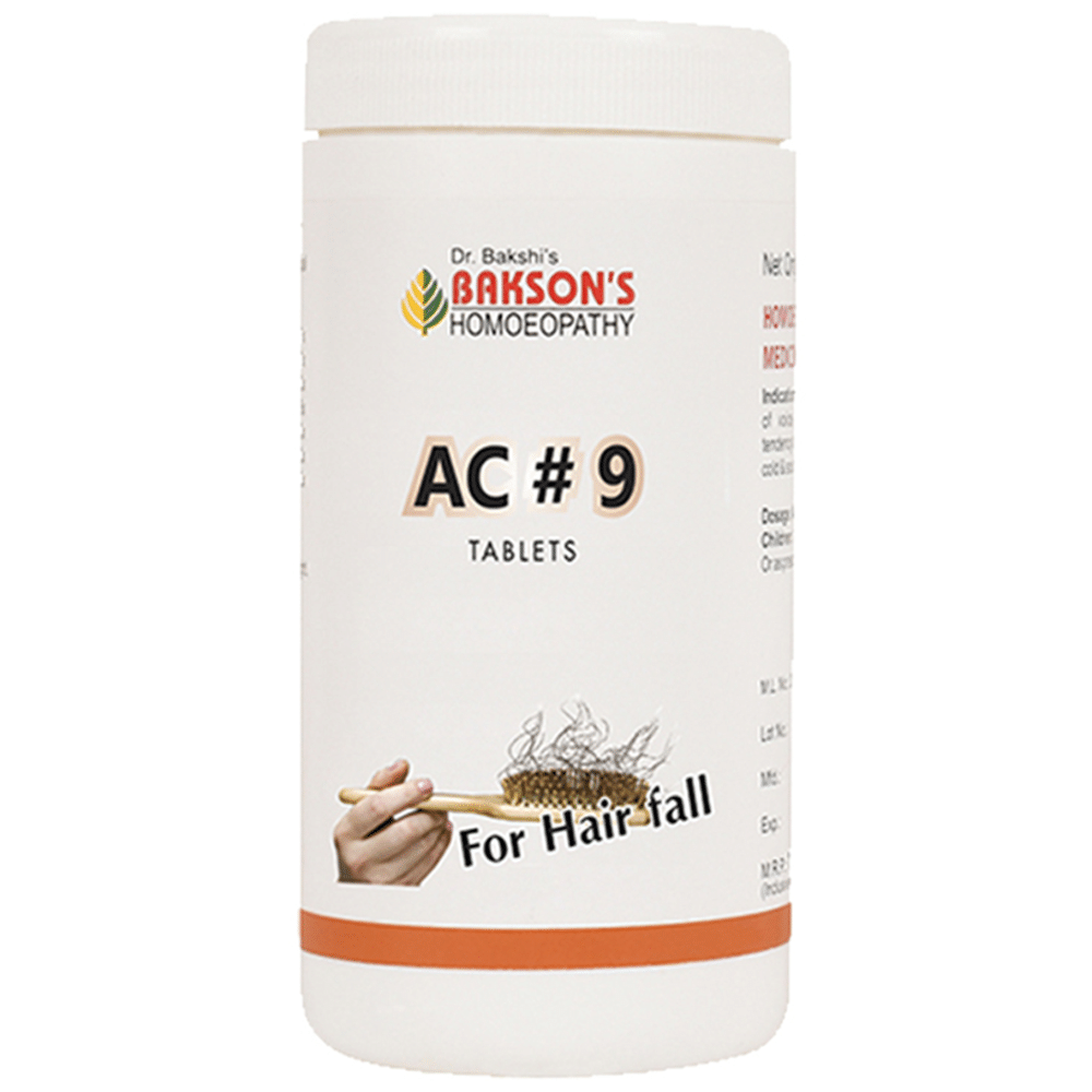 Bakson's Homeopathy AC#9 Tablet Bakson's Homeopathy AC#9 Tablet