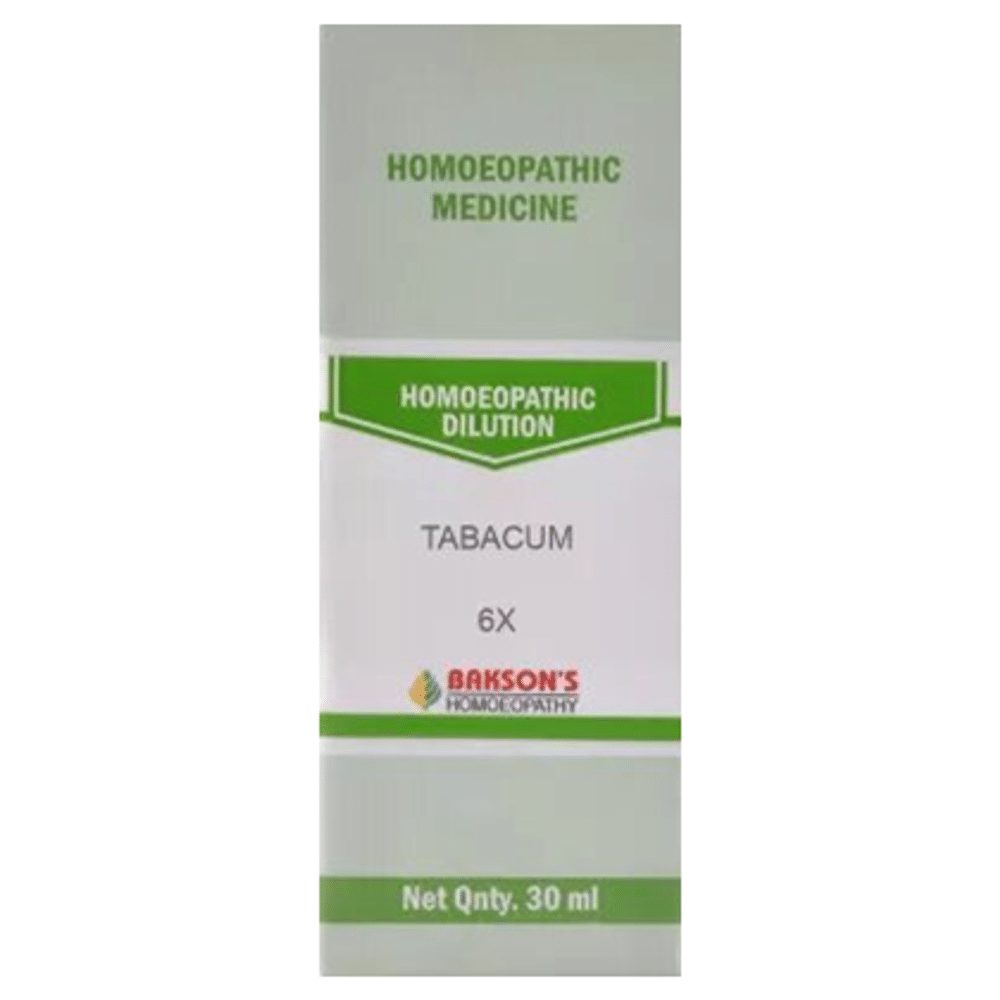 Bakson's Homeopathy Tabacum Dilution 6X Bakson's Homeopathy Tabacum Dilution 6X
