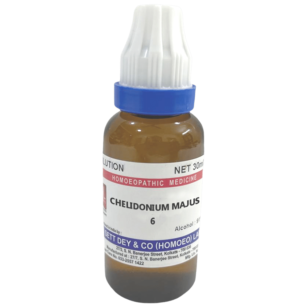 Sett Dey Chelidonium Majus Dilution 6 Sett Dey Chelidonium Majus Dilution 6