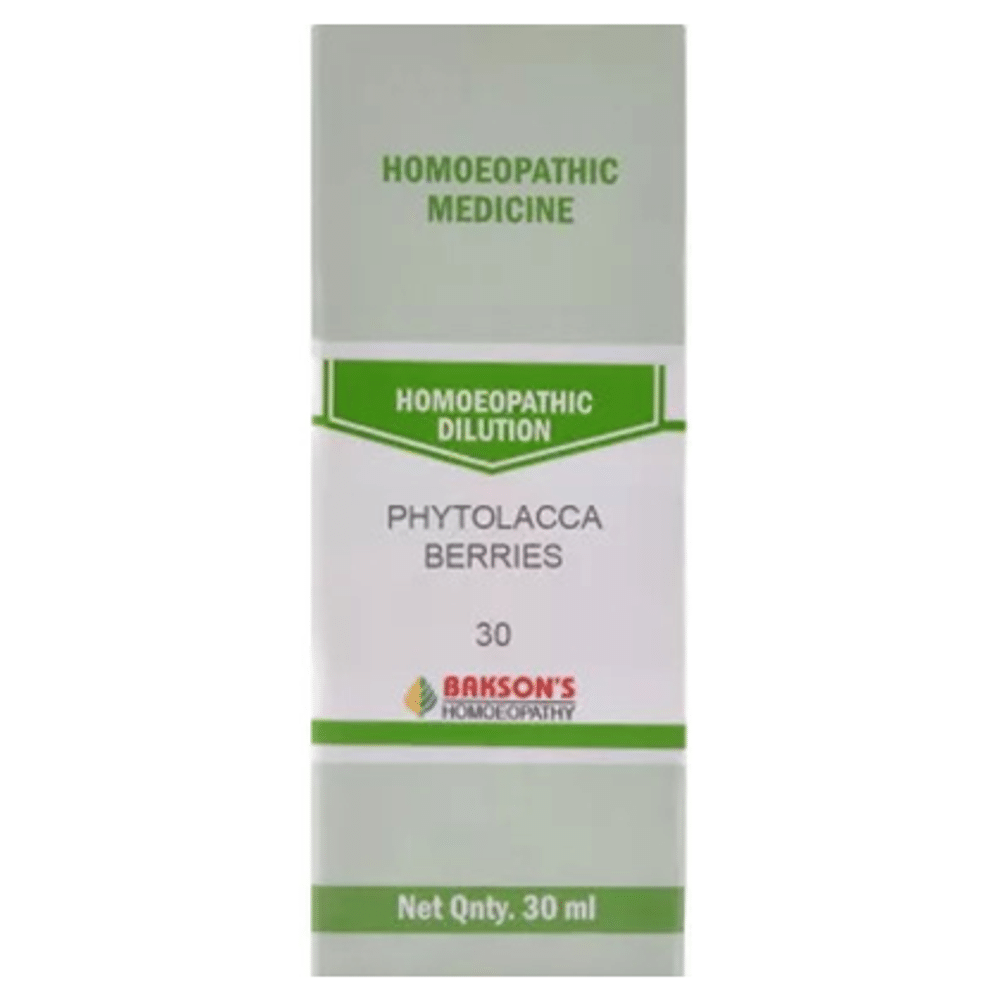 Bakson's Homeopathy Phytolacca Berries Dilution 30 Bakson's Homeopathy Phytolacca Berries Dilution 30