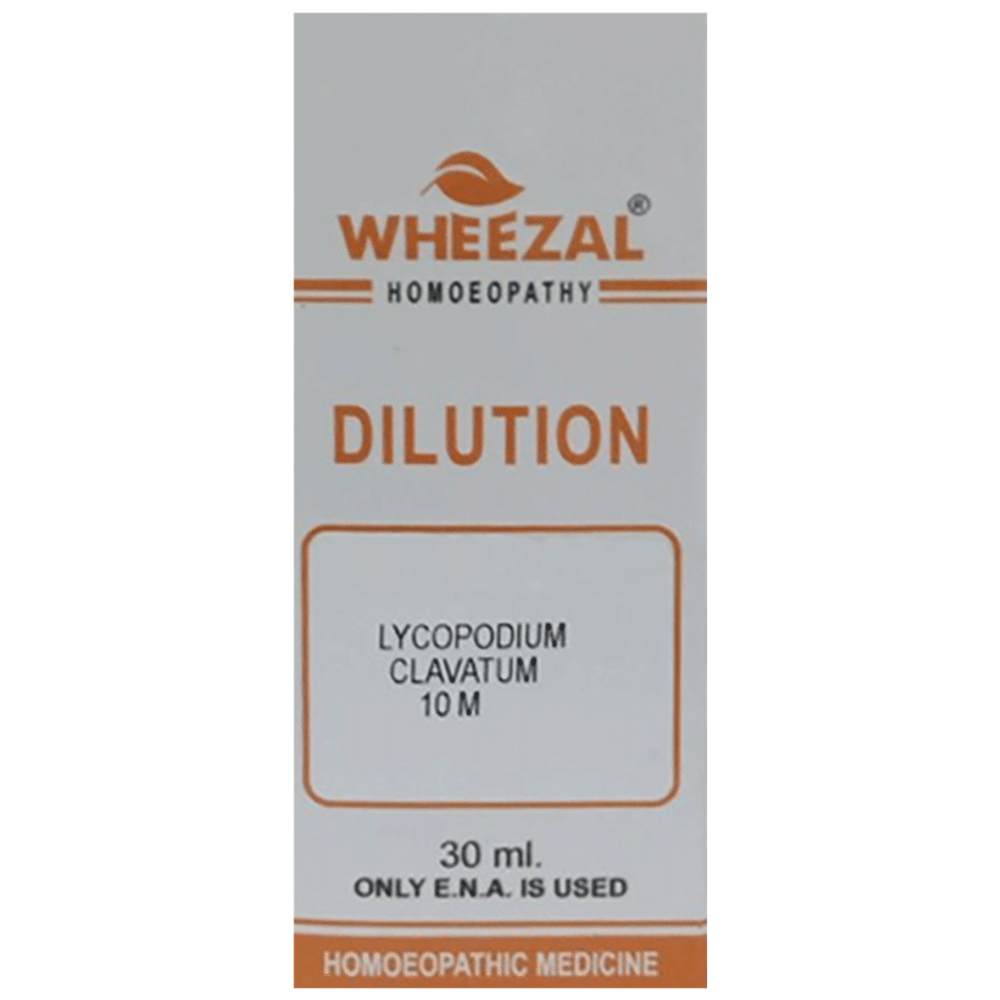 Wheezal Lycopodium C. Dilution 10M Wheezal Lycopodium C. Dilution 10M