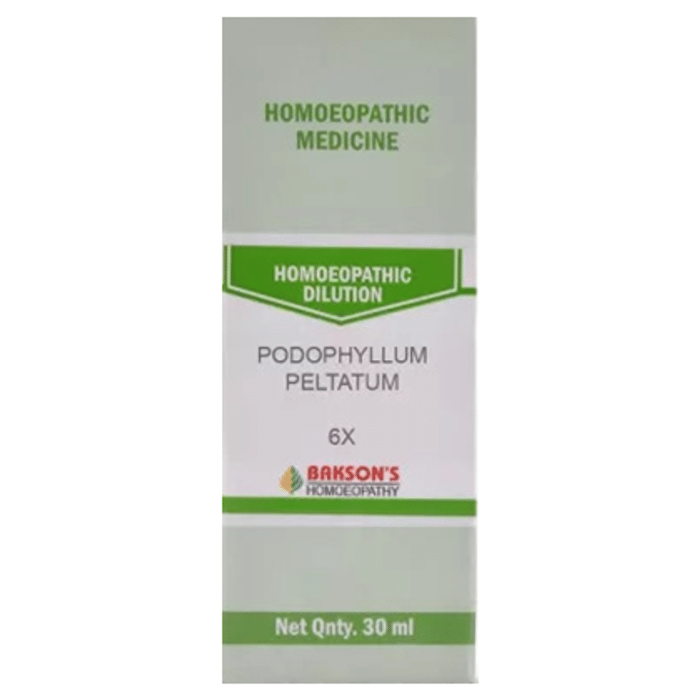 Bakson's Homeopathy Podophyllum Peltatum Dilution 6X Bakson's Homeopathy Podophyllum Peltatum Dilution 6X