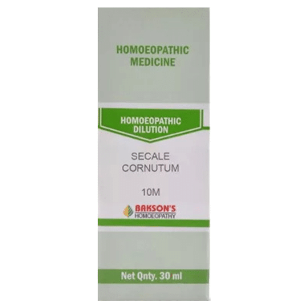 Bakson's Homeopathy Secale Cornutum Dilution 10M Bakson's Homeopathy Secale Cornutum Dilution 10M