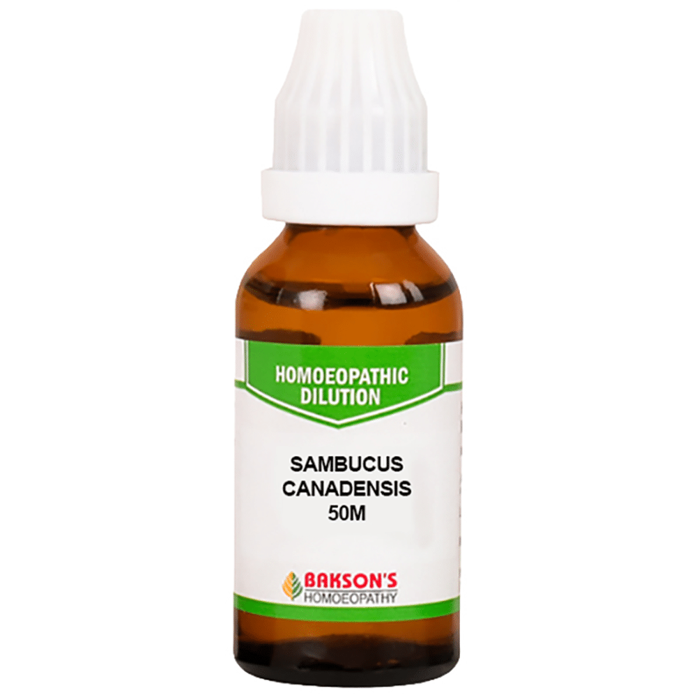 Bakson's Homeopathy Sambucus Canadensis Dilution 50M Bakson's Homeopathy Sambucus Canadensis Dilution 50M
