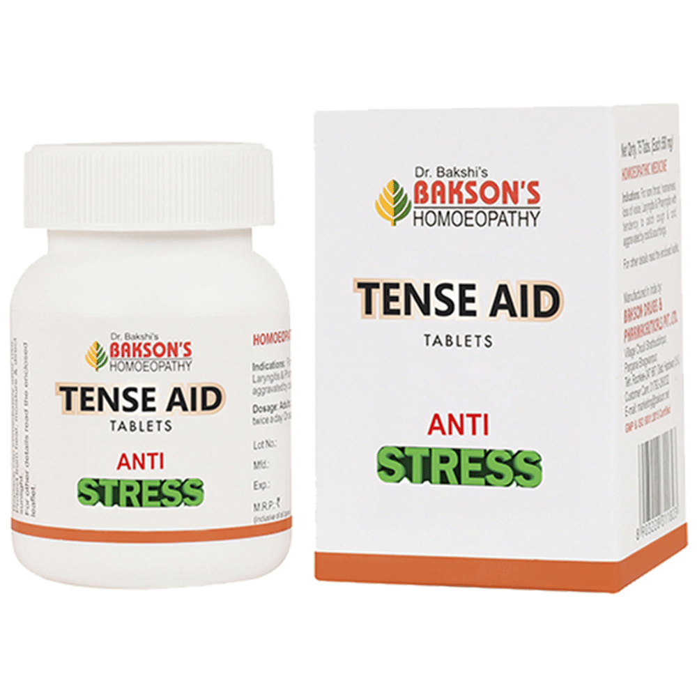 Bakson's Homeopathy Tense Aid Tablet Bakson's Homeopathy Tense Aid Tablet