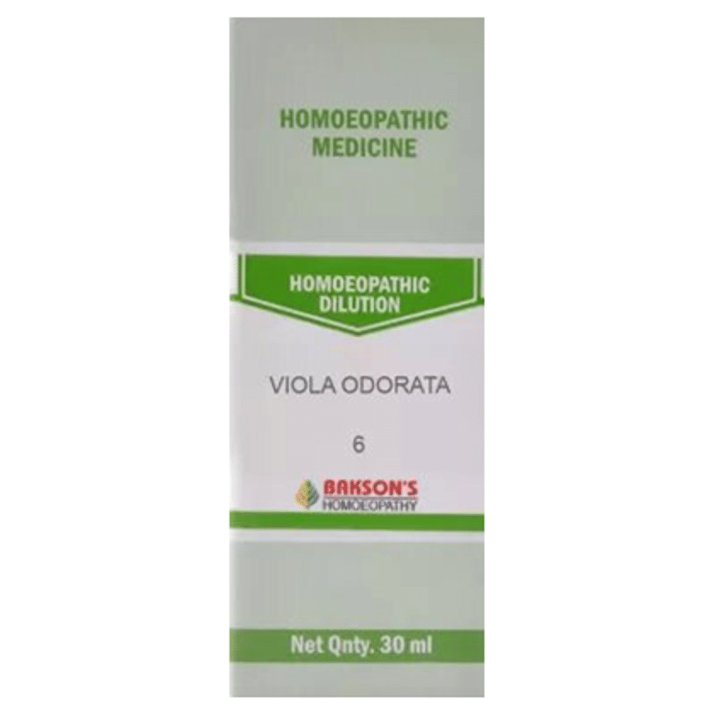 Bakson's Homeopathy Viola Odorata Dilution 6 Bakson's Homeopathy Viola Odorata Dilution 6