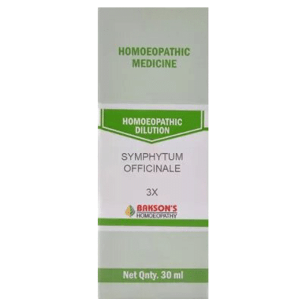 Bakson's Homeopathy Symphytum Officinale Dilution 3X Bakson's Homeopathy Symphytum Officinale Dilution 3X