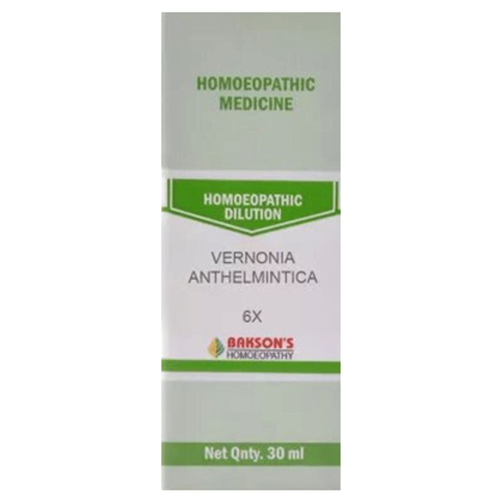 Bakson's Homeopathy Vernonia Anthelmintica Dilution 6X Bakson's Homeopathy Vernonia Anthelmintica Dilution 6X