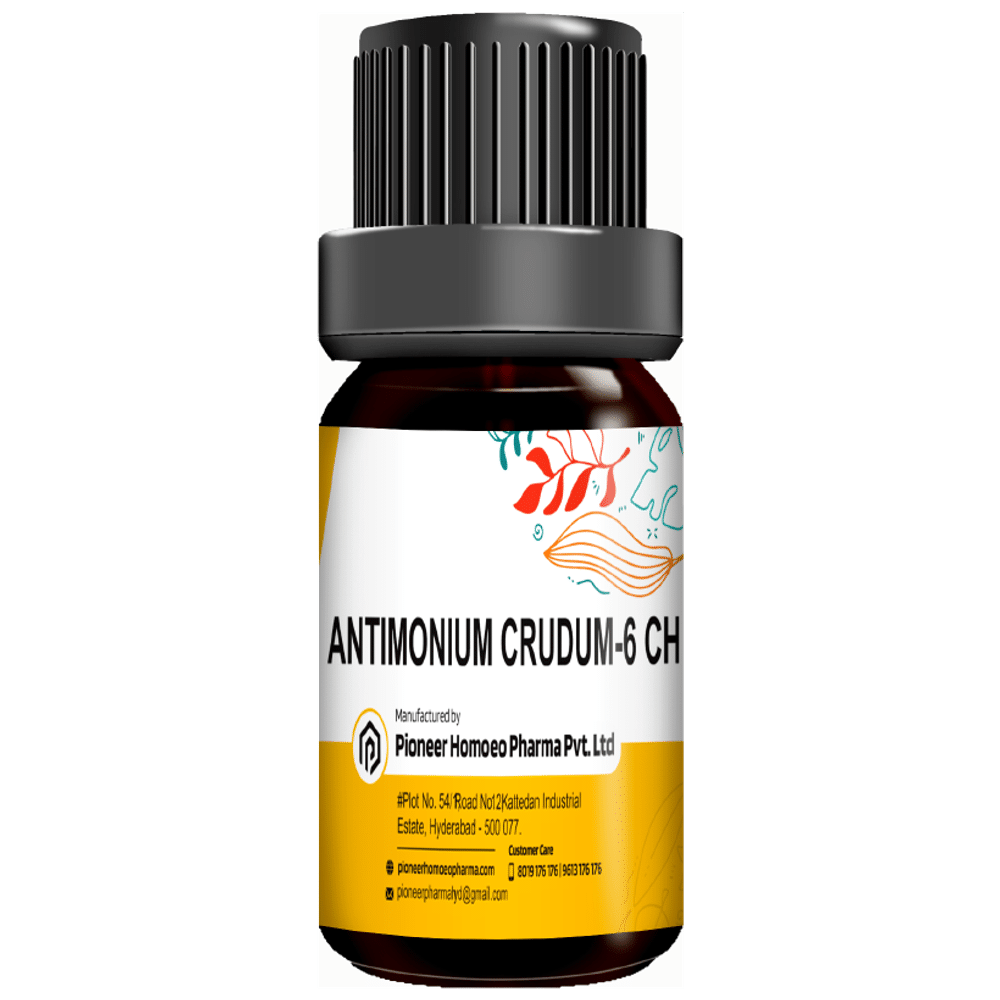 Pioneer Pharma Antimoniun Crudum Globules Pellets Multidose Pills 6 CH Pioneer Pharma Antimoniun Crudum Globules Pellets Multidose Pills 6 CH