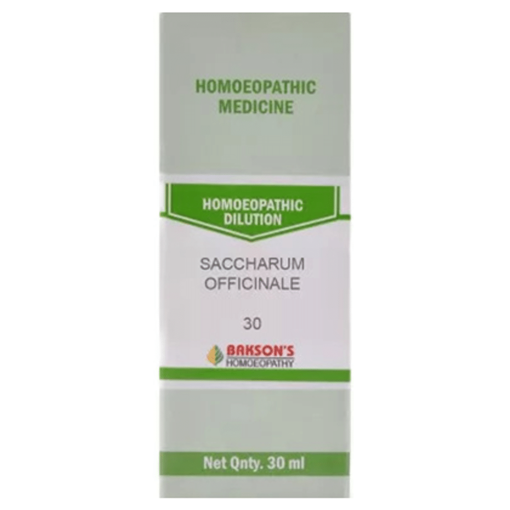 Bakson's Homeopathy Saccharum Officinale Dilution 30 Bakson's Homeopathy Saccharum Officinale Dilution 30