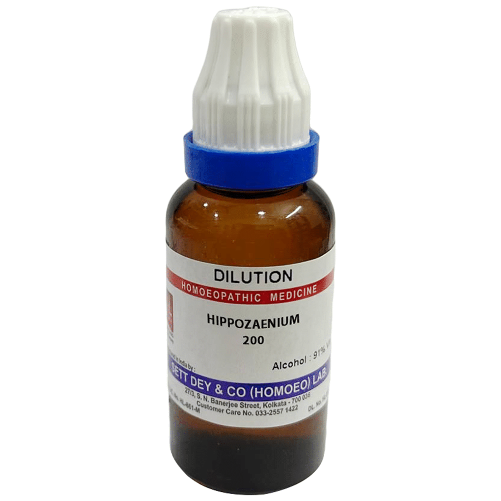 Sett Dey Hippozaenium Dilution 200 Sett Dey Hippozaenium Dilution 200