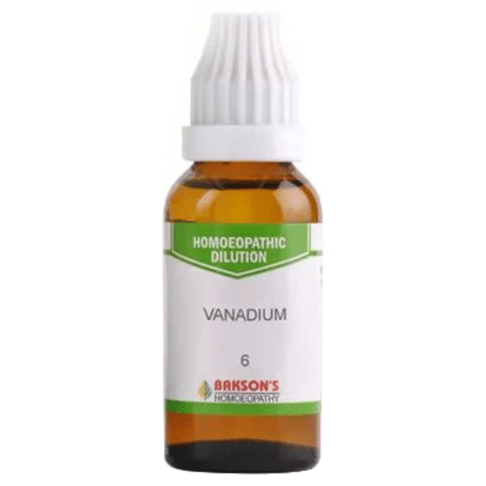 Bakson's Homeopathy Vanadium Dilution 6