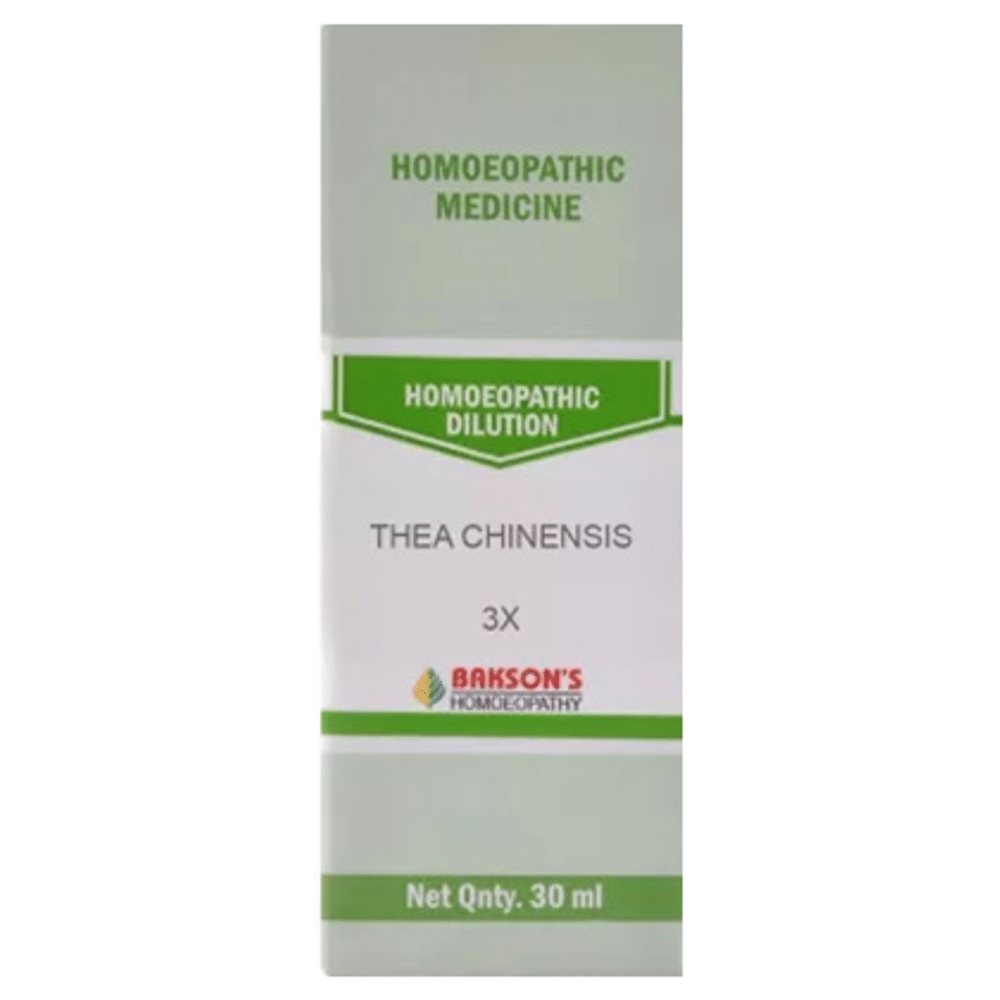 Bakson's Homeopathy Thea Chinensis Dilution 3X Bakson's Homeopathy Thea Chinensis Dilution 3X