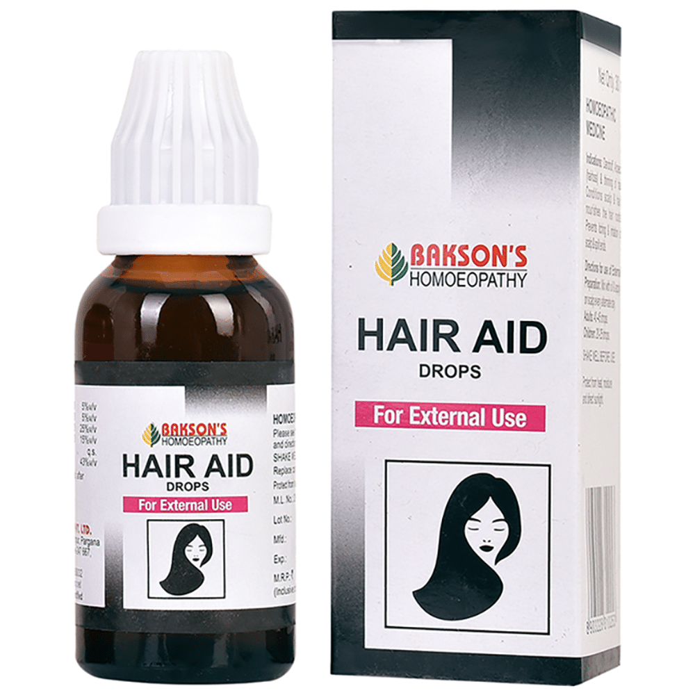 Bakson's Homeopathy Hair Aid Drop for External Use Bakson's Homeopathy Hair Aid Drop for External Use