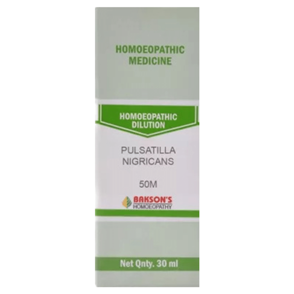 Bakson's Homeopathy Pulsatilla Nigricans Dilution 50M Bakson's Homeopathy Pulsatilla Nigricans Dilution 50M