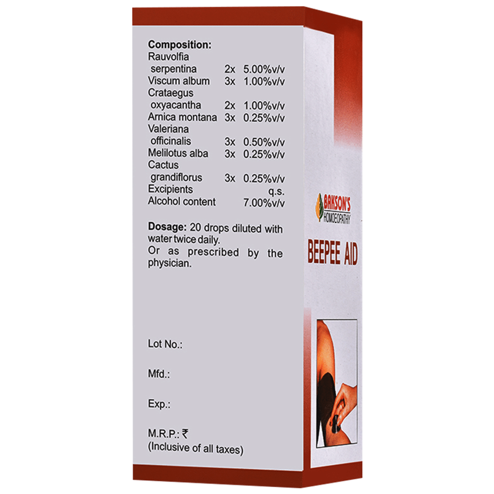 Bakson's Homeopathy Beepee Aid Drop Bakson's Homeopathy Beepee Aid Drop