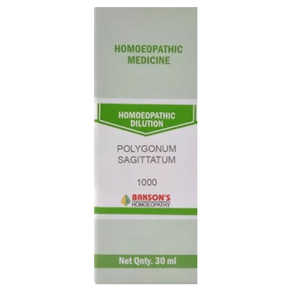 Bakson's Homeopathy Polygonum Sagittatum Dilution 1000 CH Bakson's Homeopathy Polygonum Sagittatum Dilution 1000 CH