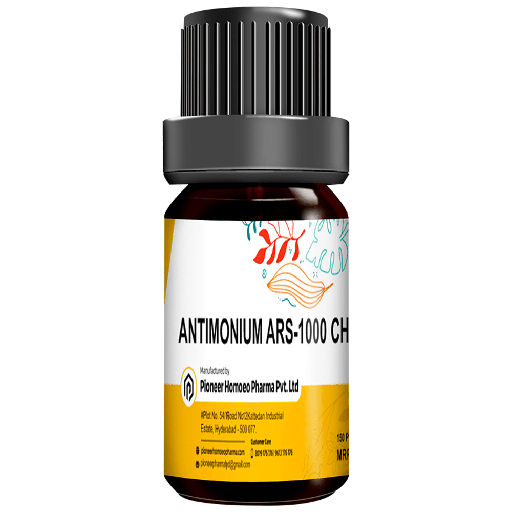 Pioneer Pharma Antimonium Arsenic Globules Pellets Multidose Pills 1000 CH Pioneer Pharma Antimonium Arsenic Globules Pellets Multidose Pills 1000 CH