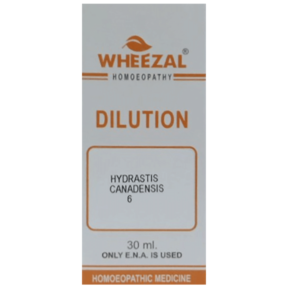 Wheezal Hydrastis Can Dilution 6 Wheezal Hydrastis Can Dilution 6