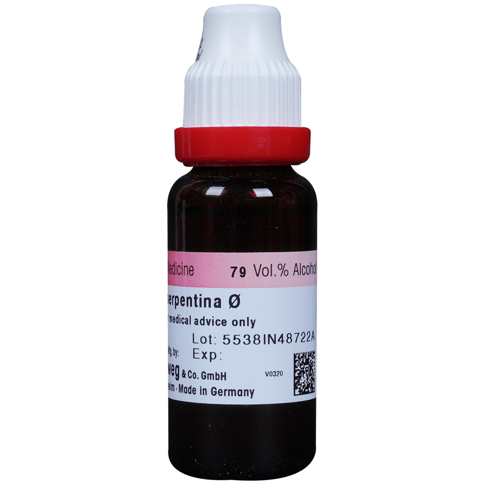 Dr. Reckeweg Rauwolfia Serp Mother Tincture Q