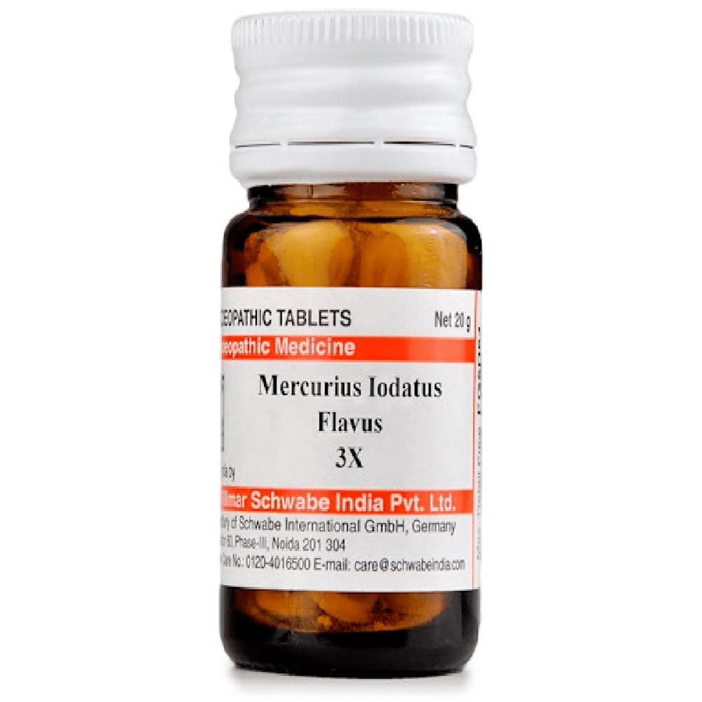 Dr Willmar Schwabe India Mercurius Iodatus Flavus Trituration Tablet 3X Dr Willmar Schwabe India Mercurius Iodatus Flavus Trituration Tablet 3X