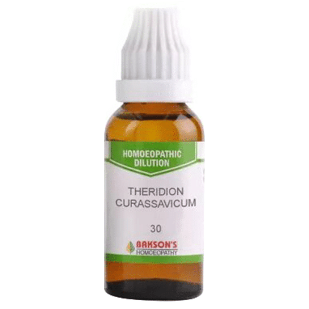 Bakson's Homeopathy Theridion Curassavicum Dilution 30 Bakson's Homeopathy Theridion Curassavicum Dilution 30