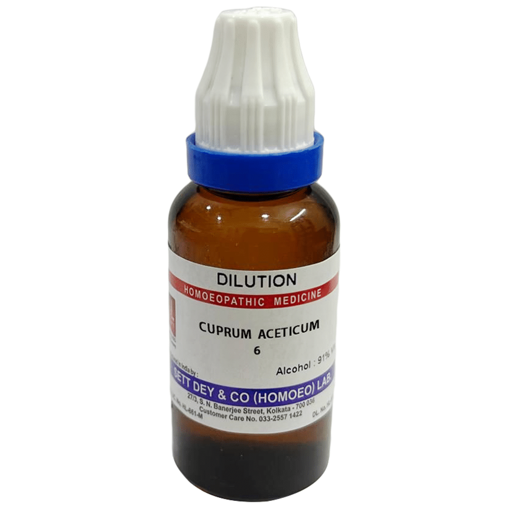 Sett Dey Cuprum Aceticum Dilution 6 Sett Dey Cuprum Aceticum Dilution 6