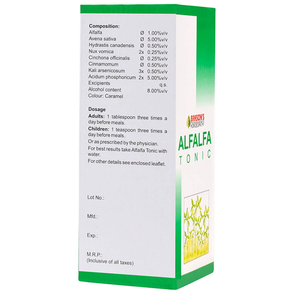 Bakson's Homeopathy Alfalfa Tonic Bakson's Homeopathy Alfalfa Tonic