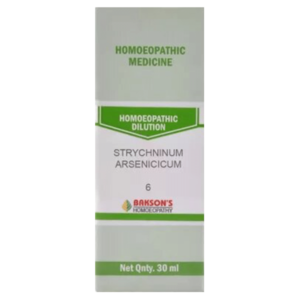 Bakson's Homeopathy Strchninum Arsenicum Dilution 6 Bakson's Homeopathy Strchninum Arsenicum Dilution 6
